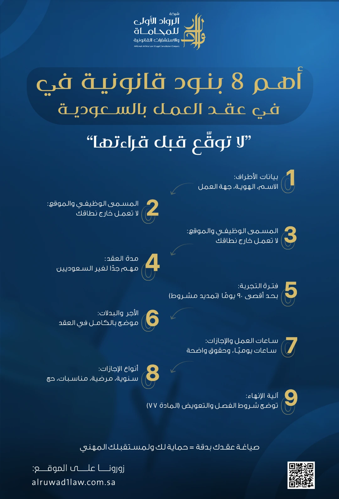 8 بنود أساسية يجب أن يتضمنها عقد العمل في السعودية