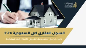 السجل العقاري في السعودية 2025 دليل عملي للتسجيل العيني وإصدار صك الملكية