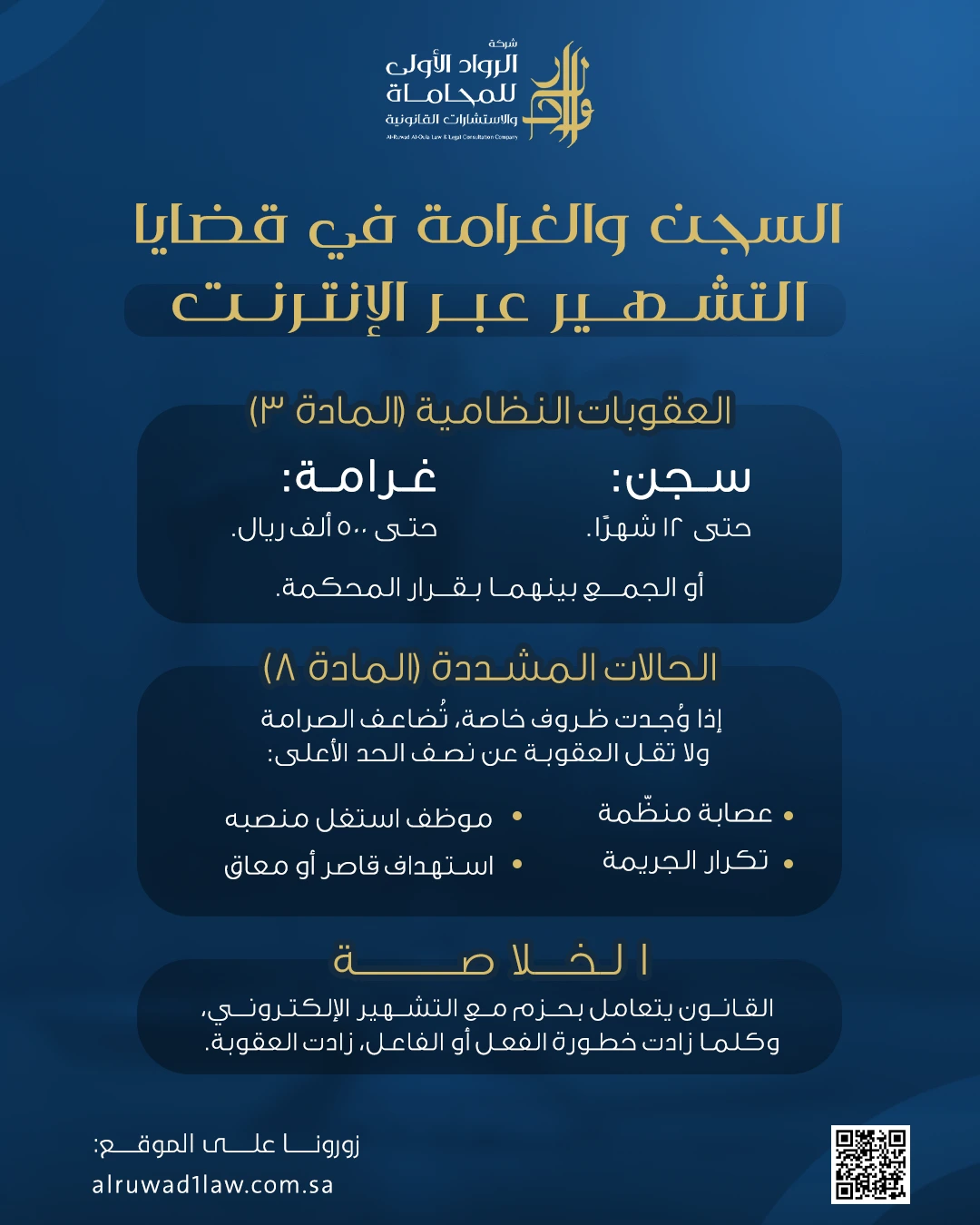 عقوبة التشهير عبر الانترنت في السعودية وحالات تؤدي لعقوبة مشددة